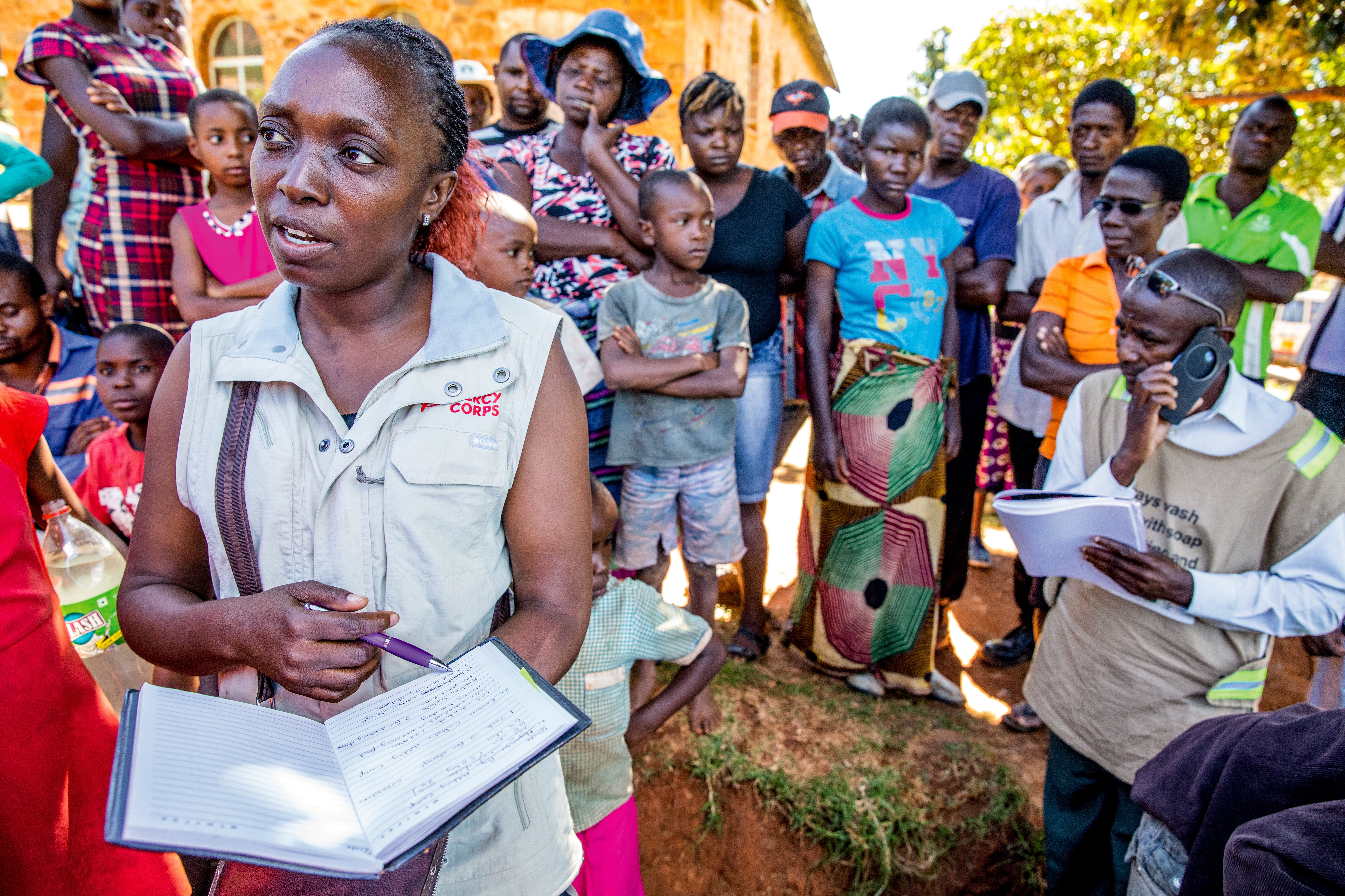 Prosper Global employee with community.