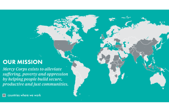 Our mission: prosper global exists to alleviate suffering, poverty and oppression by helping people build secure, productive and just communities. world map image shows the countries where we work.